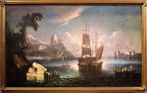 Pair of Marines painting  - Paolo Maria Antoniani (1745 -1807) - Paintings & Drawings Style Louis XVI